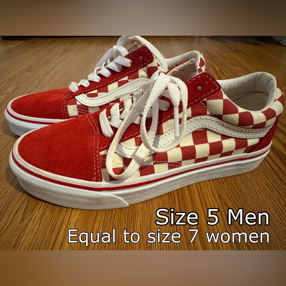Vans Red checker